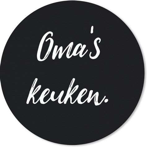 Muismat Mousepad Rond Koken Quotes Grootmoeder Spreuken