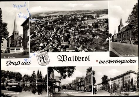 Ansichtskarte Postkarte Waldbröl im Oberbergischen akpool de