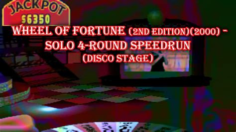 Wheel Of Fortune 2nd Edition2000 Solo 4 Round Speedrun Disco