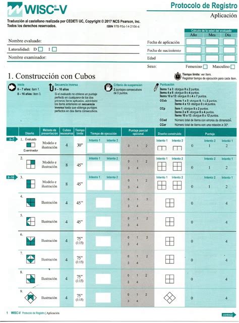 Wisc V Protocolo Pdf