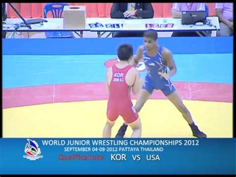 WORLD JUNIOR WRESTLING CHAMPIONSHIPS 2012 KOR VS USA YouTube