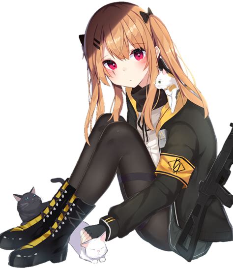 Ump9 With 3 Cat Girls Frontline Render 040 By Yamyumchann On Deviantart