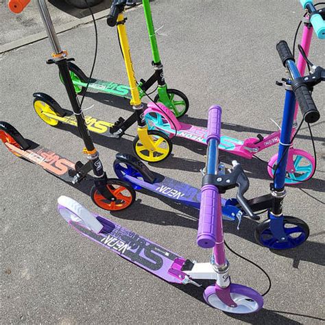 Металлический двухколесный городской самокат ,колеса 200 mm (ID ...