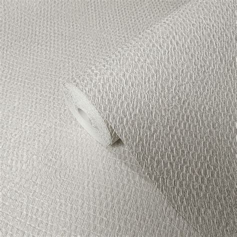 Modern White Textured Wallpaper