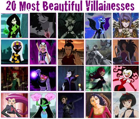 20 Most Beautiful Villainesses By Cari28ch3 On Deviantart