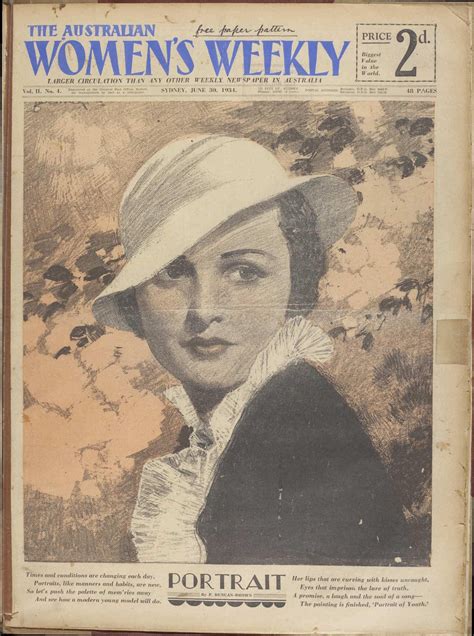 Australian Womens Weekly 30 June 1934 Обложки журналов Старинные украшения Украшения