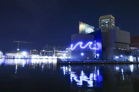 Aquarium at Baltimore Inner Harbor by Night - BALTIMORE - MARYLAND ...