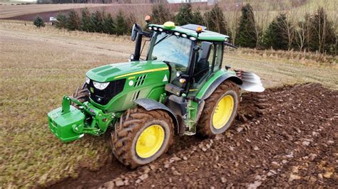 John Deere 6155R And Kverneland 4 Furrow Plough YouTube