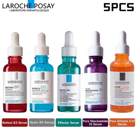 5PCS La Roche Posay Skin Care Products Effaclar Niacinamide 10 Retinol