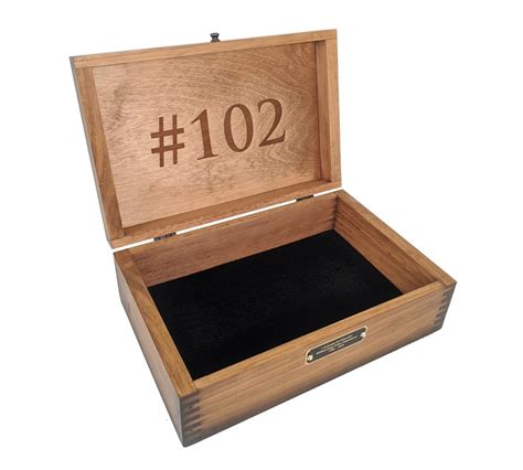 Laser Engraved Memory Box Relic Wood