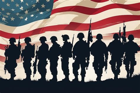 Premium AI Image | Happy veterans day military vector illustration army background soldiers ...