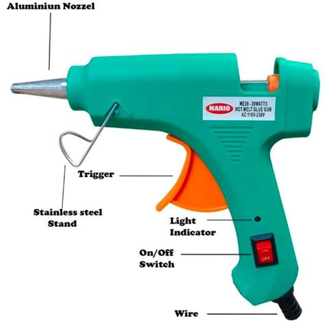 Mario Watt Me Hot Melt Glue Gun Buy Online At Low Price In India Electronicscomp