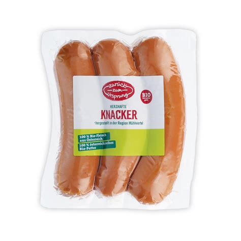 ROKSH Würstel ZURÜCK ZUM URSPRUNG Bio Knacker 300g