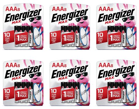 Energizer AAA Batteries 48 Count Triple A Max Alkaline Battery 6