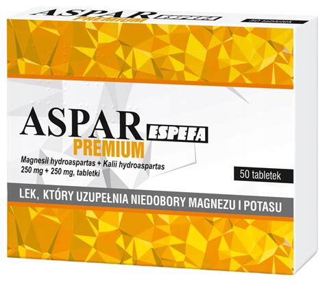 ASPAR Espefa Premium Magnez Potas Lek 50 Sztuk 13169716015 Allegro Pl