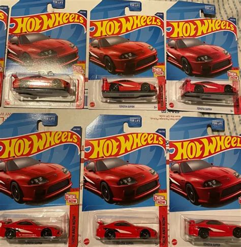 TOYOTA SUPRA 2022 Hot Wheels Then And Now 220 250 Lot Of 10 In Red EUR