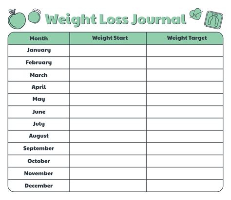 Weight Loss Journal Template 10 Free Pdf Printables Printablee