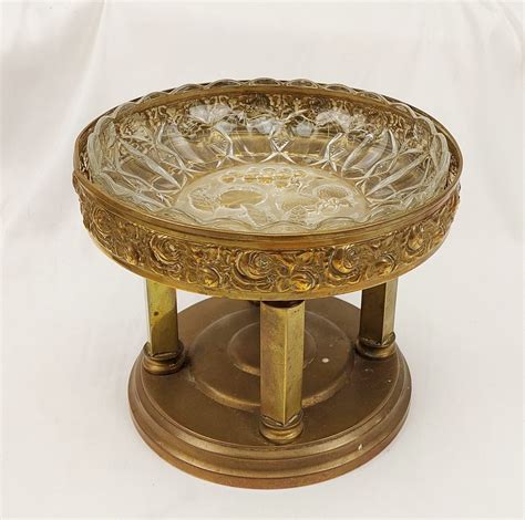 Arts And Crafts Brass Pedestal Fruit Bowl Sally Antiques