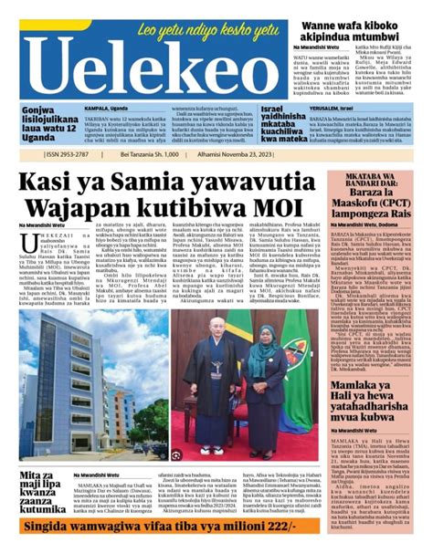 Sakata La Wakili Mwabukusi Na Sura Mpya Magazeti Ya Leo November