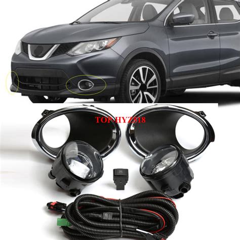 For Nissan Rogue Sport Fog Light Lamp W Bulb Switch Harness