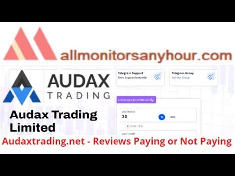 Audaxtrading Net Reviews Paying Or Not Paying HYIP Daily Update