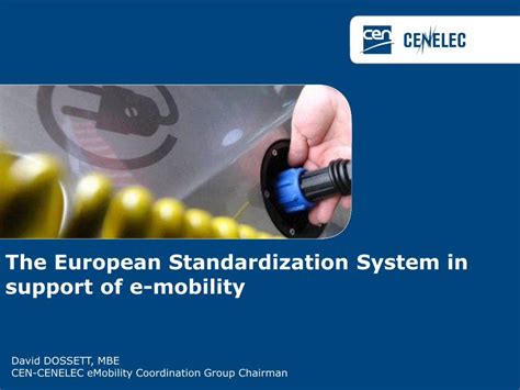 Pdf The European Standardization System In Support Of E Mobility