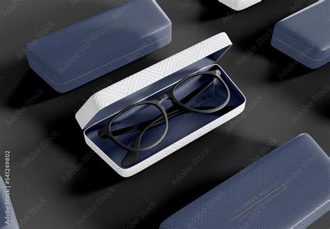 Sunglasses With Case Mockup Stock Template Adobe Stock