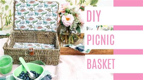 DIY Picnic Basket - at home with Ashley