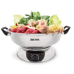 Aroma Housewares ASP 600 Stainless Steel Hot Pot Silver Amazon Ca Home