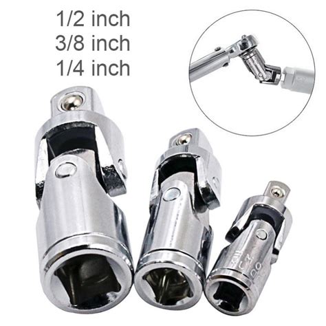 360 Degree Socket Wrench Drive Joint Swivel Knuckle Joint Air Impact Wobble Socket Adapter Hand