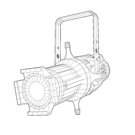 3d ellipsoidal stage light