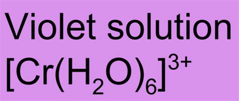 A Level Chemistry Topic Transition Metal Reactions Flashcards