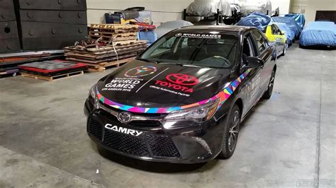 Black Racing Toyota Camry Car Wrap