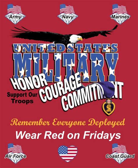 Red Fridays Remember Everyone Deployed Wear Red On Friday Wearing Red