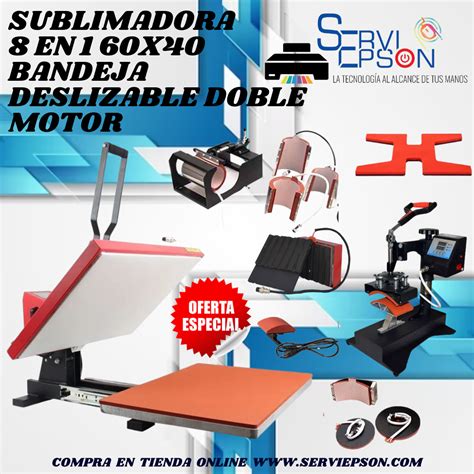 Sublimadora En X Bandeja Deslizable Doble Motor Ventas De