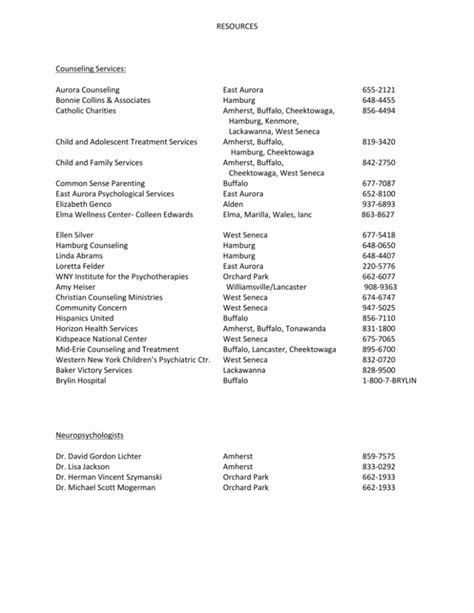 Counseling Services - Iroquois Central School District