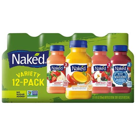 Naked 100 Juice Smoothie Blend Variety 10 Fl Oz 12 Count Same Day