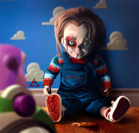 Chucky Framed Art Print By Leoillustrator Vector Black Medium