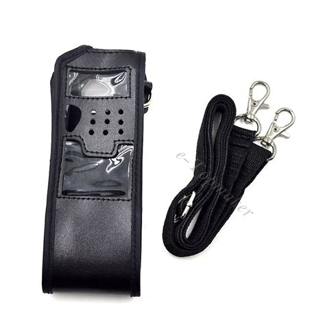 Xqf Extended Walkie Talkie Leather Soft Case Holder For Mah Baofeng