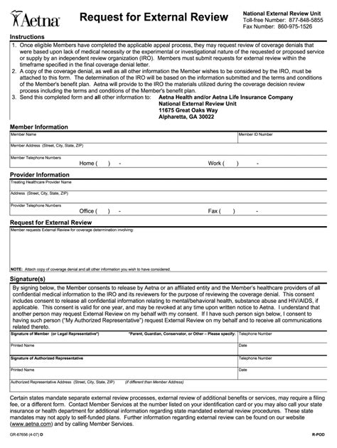 Aetna Reconsideration Form Complete With Ease Airslate Signnow