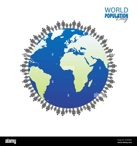 Vector Illustration Of World Population Day 11 July Which Seeks To