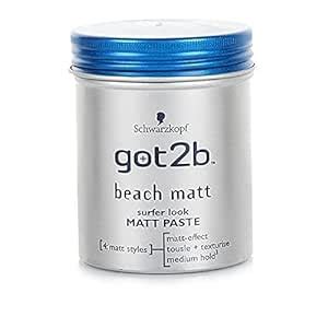 Schwarzkopf Got B Beach Matt Surfer Look Matt Paste By Got B Amazon