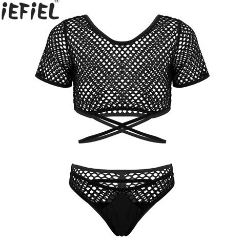 Womens Hollow Out Netted Bikini Lingerie Set Beach Swimwear China Swimsuit And Girls Swimwear