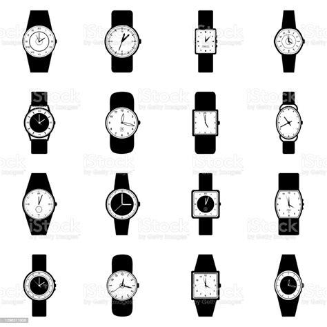 Set Of Wristwatches Vector Illustration Stock Illustration Download