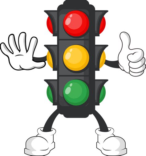 Free Traffic Lights Traffic Light Mascot Vector 742273