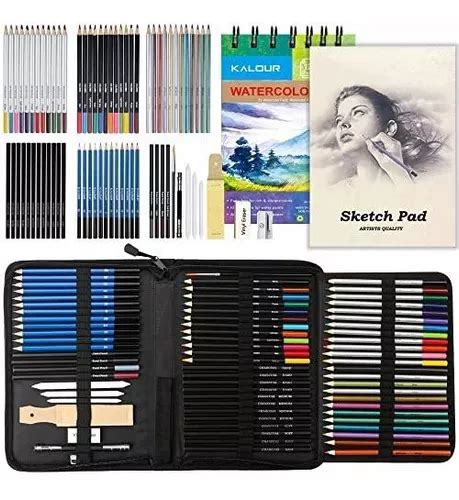 Set De Dibujo Profesional Piezas Block Estuche Env O Gratis