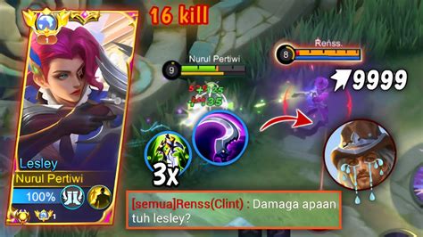 Damage Lesley Di Luar Nalar Lesley Best Build Youtube