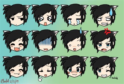 Chibi expressions for KATE by Sakura-Rose12 on DeviantArt