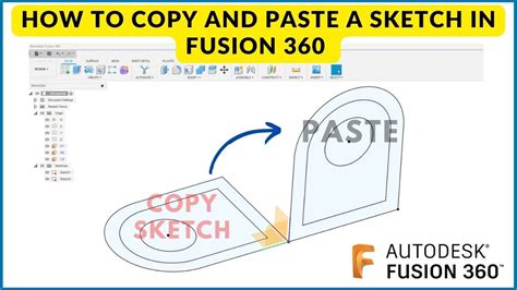 How To Copy And Paste A Sketch In Fusion Youtube