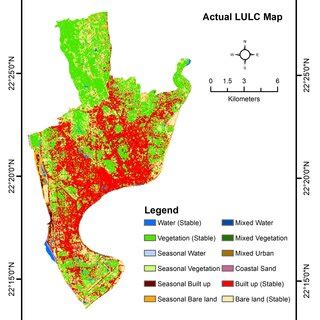 The final LULC map of the study area reclassified from the combined map ...